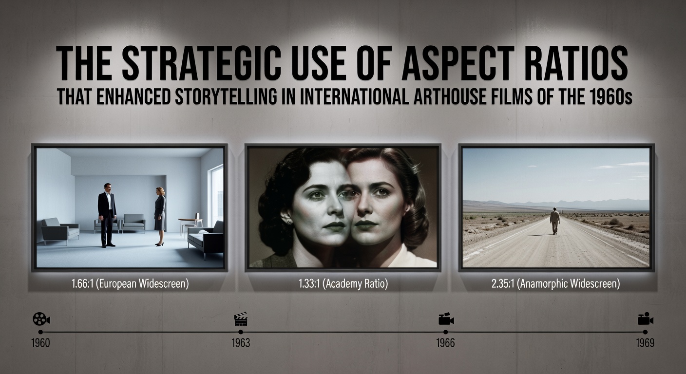 Directors experimenting with aspect ratios on set during 1960s arthouse productions